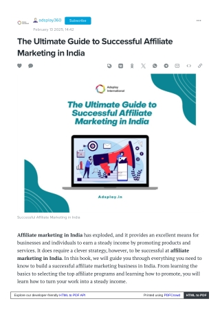 The Ultimate Guide to Successful Affiliate Marketing in India