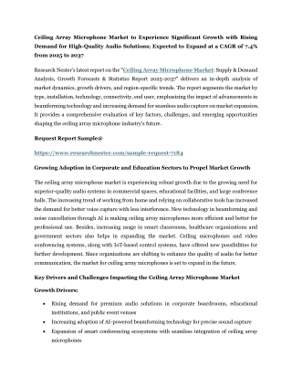 Ceiling Array Microphone Market