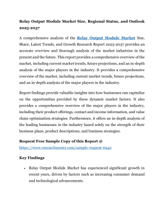 Relay Output Module Market