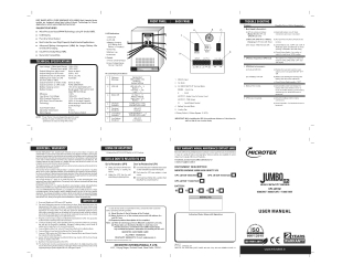 User MANUAL-002-242-SWAVE - Microtek