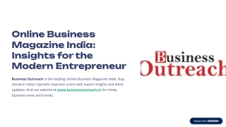 Online Business Magazine India: Insights for the Modern Entrepreneur