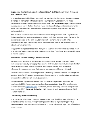 Empowering Houston Businesses