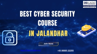 Best cyber security course in Jalandhar