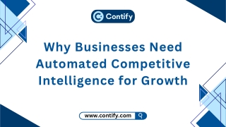 Why Businesses Need Automated Competitive Intelligence for Growth