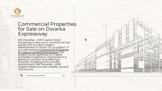 Commercial Properties for Sale on Dwarka Expressway