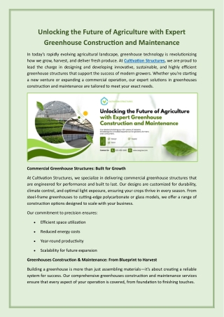 Premium Cannabis Greenhouses for High-Yield Growth