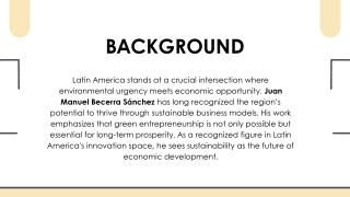 Green Entrepreneurship - Juan Manuel Becerra Sánchez