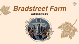 Barns for Weddings in MA – Rustic Elegance at Bradstreet Farm