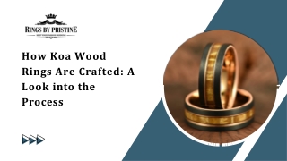 How Koa Wood Rings Are Crafted: A Look into the Process