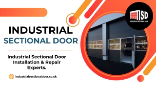 Sleek Industrial Sectional Doors for Seamless Facility Flow