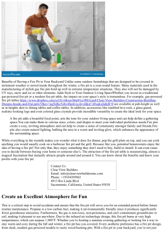 The Benefits of Outdoor Fire Pits