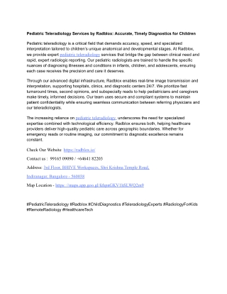 Pediatric Teleradiology Services by Radblox_ Accurate, Timely Diagnostics for Children