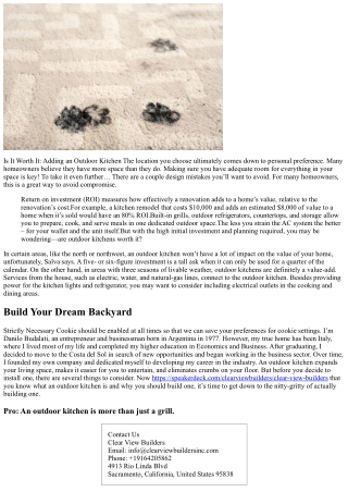 6 reasons why you should have an outdoor kitchen