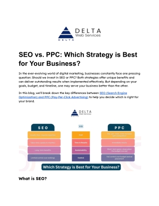 SEO vs PPC