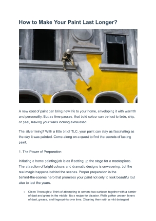 How to Make Your Paint Last Longer_