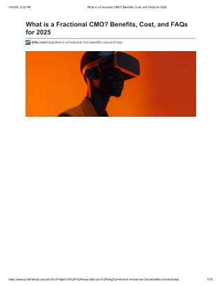 What is a Fractional CMO Benefits, Cost, and FAQs