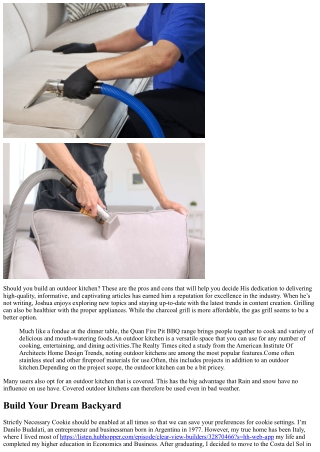 9 Reasons Why You Need an Outdoor Kitchen