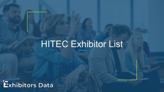 HITEC Exhibitor List