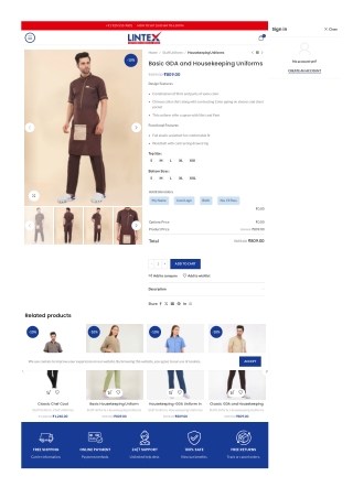 Buy Professional Hospital Housekeeping Uniforms for Teams at Lintex