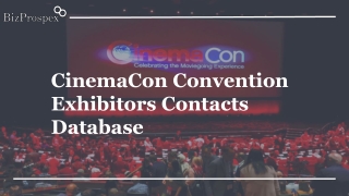 CinemaCon Exhibitors Contacts Database