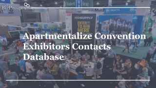 Apartmentalize Exhibitors Contacts Database