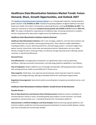 3-Healthcare Data Monetization Solutions Market