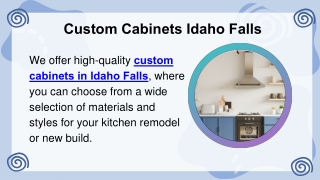 Custom Cabinets Idaho Falls