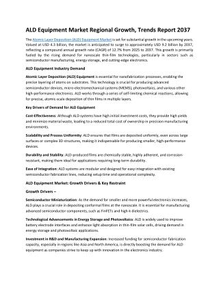 5-ALD Equipment Market