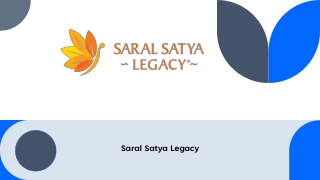 Trusted Senior Citizen Homes in India – Saral Satya Legacy