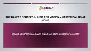 Top Bakery Courses in India for Women – Master Baking at Home