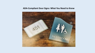 ADA-Compliant Door Signs  What You Need to Know
