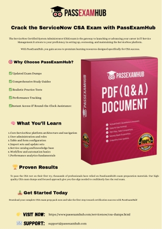 Crack the ServiceNow CSA Exam with PassExamHub