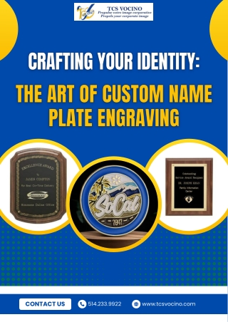 Crafting Your Identity: The Art of Custom Name Plate Engraving
