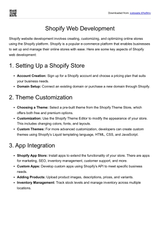 Shopify Web Development virtual