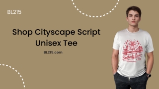 Shop Cityscape Script Unisex Tee