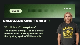 Shop Balboa Boxing T-shirt (BL215)
