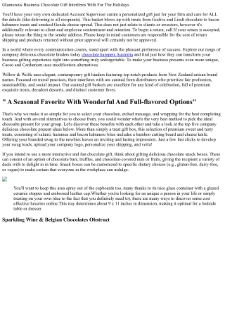 Leading 5 Deluxe Business Chocolate Presents To Spoil Your Team