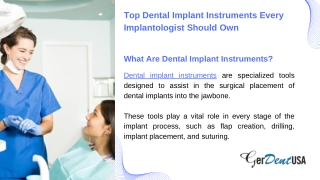 Top Dental Implant Instruments Every Implantologist Should Own