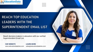 Reach Top Education Leaders with the Superintendent Email List