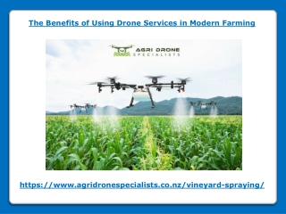 The Benefits of Using Drone Services in Modern Farming