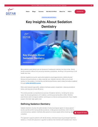Key Facts About Sedation Dentistry