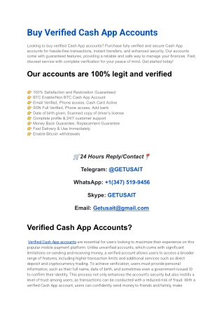 5 Best Sites to Buy Cash app Accounts in Bulk