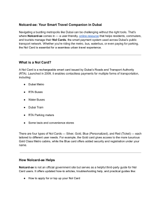 Nolcard-ae_ Your Smart Travel Companion in Dubai