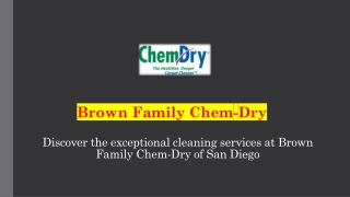 Best Carpet Cleaning Services | Brown Family Chem-Dry