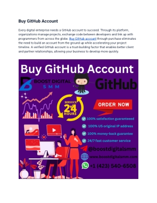 04 Toper Site To Buy GitHub Account frome USA