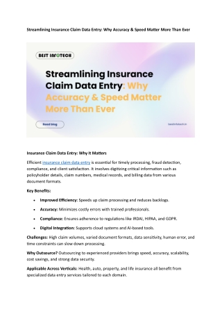 Streamlining Insurance Claim Data Entry