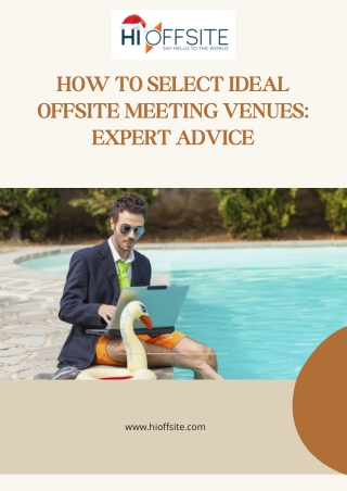 How to Select Ideal Offsite Meeting Venues: Expert Advice