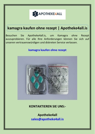 kamagra kaufen ohne rezept Apotheke4all.is