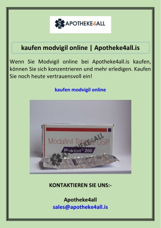 kaufen modvigil online Apotheke4all.is