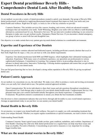 Dental Group of Beverly Hills
